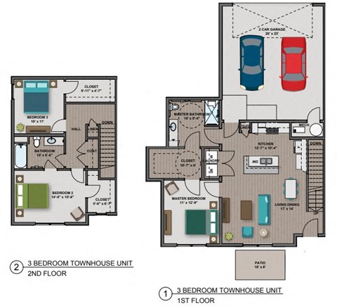 Whitney III Floorplan at The Edison at Woodbury, Woodbury, 55129